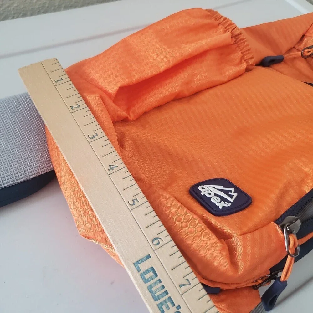 Apex Orange Sling Backpack Hiking Travel Daypack Shoulder Bag Lightweight